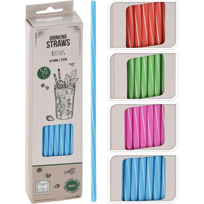 Excellentes pailles d'articles ménagers en plastique, 50 pièces réutilisables