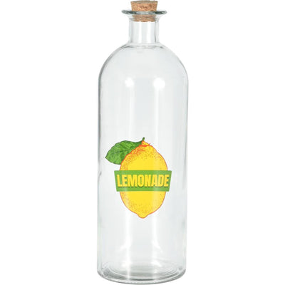 Excellente bouteille en verre pour articles ménagers avec bouchon en liège 1l