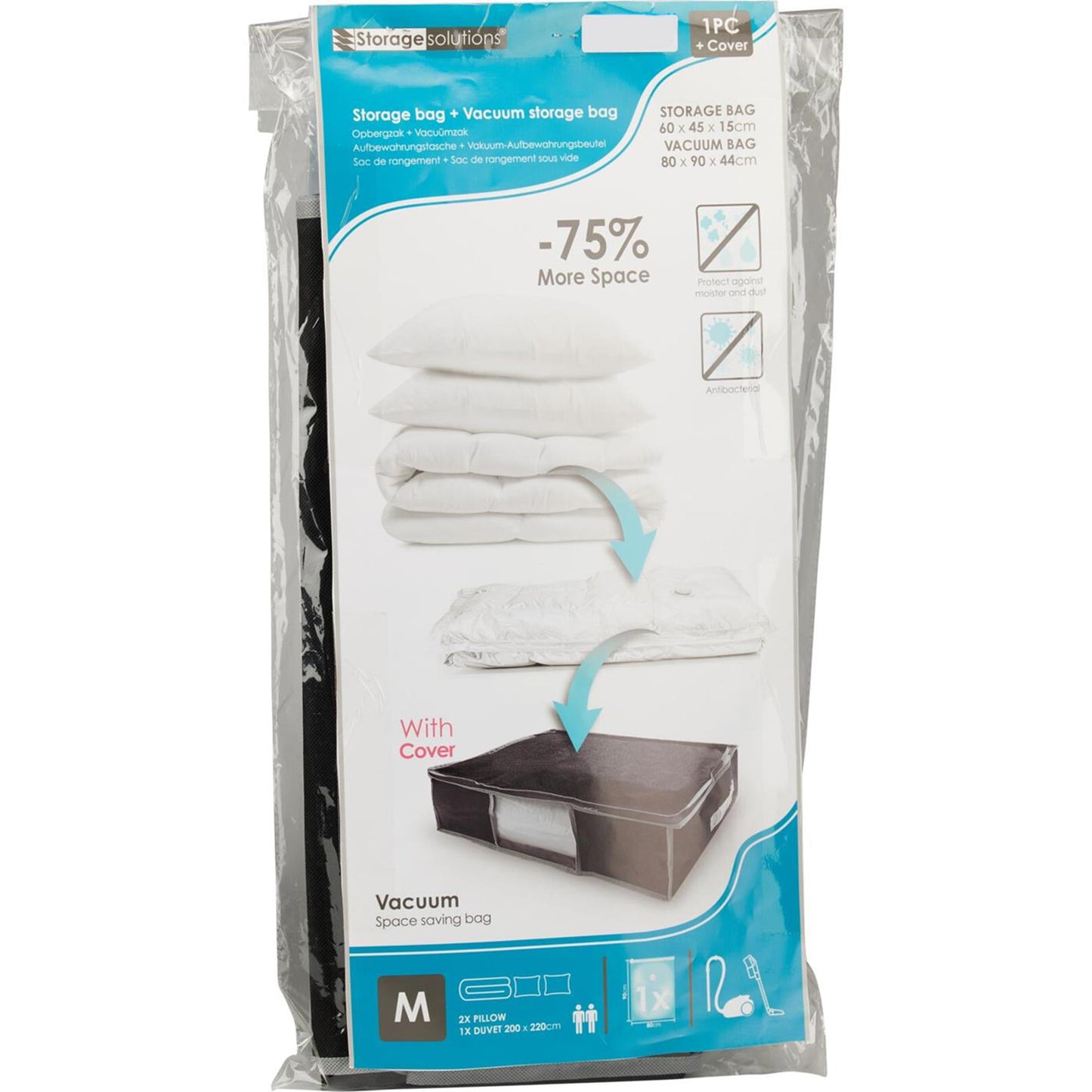 Solutions de stockage sac de rangement + sac sous vide taille m