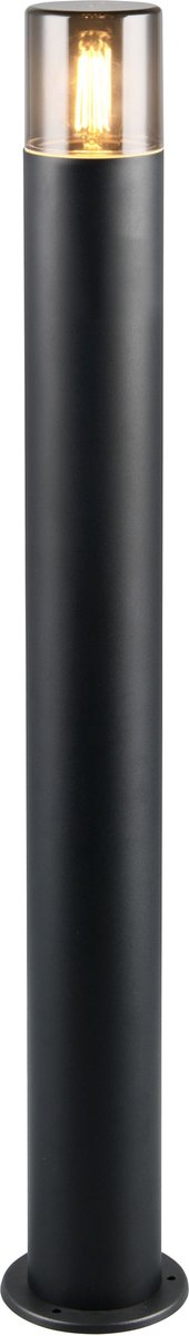 Trio hoosic - lampadaire - noir mat - excl. 1x e27 4 w - - éclairage extérieur - ip44