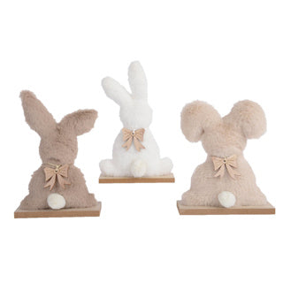 Lapin de Pâques polyester 3 assortis | 3 pièces