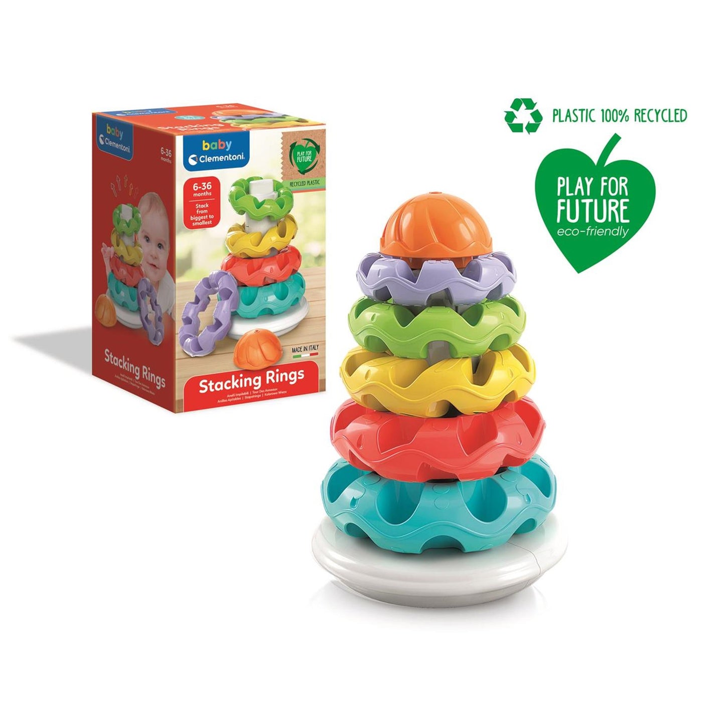 Anneaux de pile de bébé Clementoni