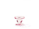 Bougeoir Ambiente verre rose ø9xh7cm