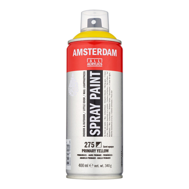 Amsterdam tous acryliques amsterdam • peinture en aérosol jaune primaire 275 400ml
