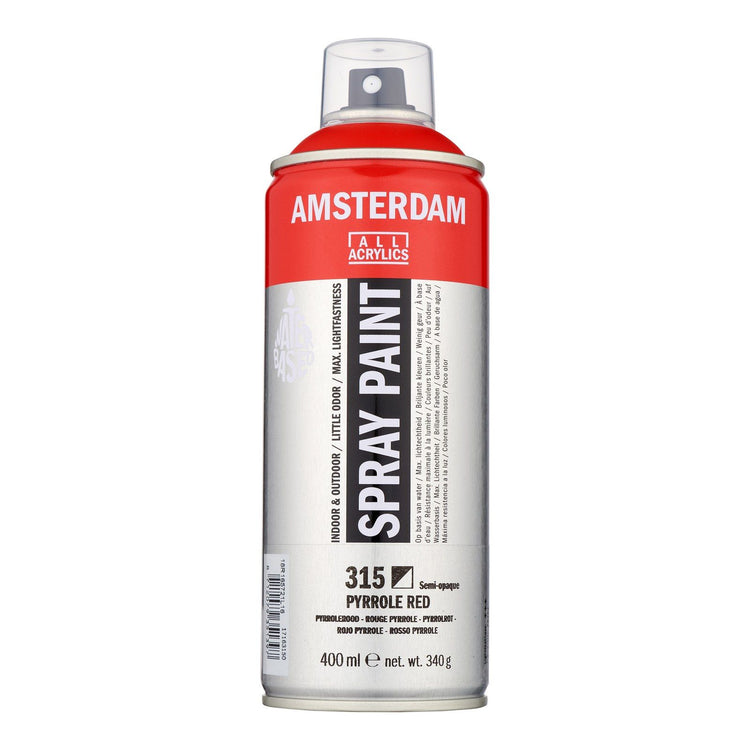 Amsterdam tous acryliques amsterdam • peinture en aérosol rouge pyrrole 315 400ml