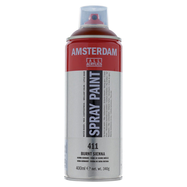 Amsterdam tous acryliques amsterdam • peinture en aérosol sienne brûlée 411 400ml