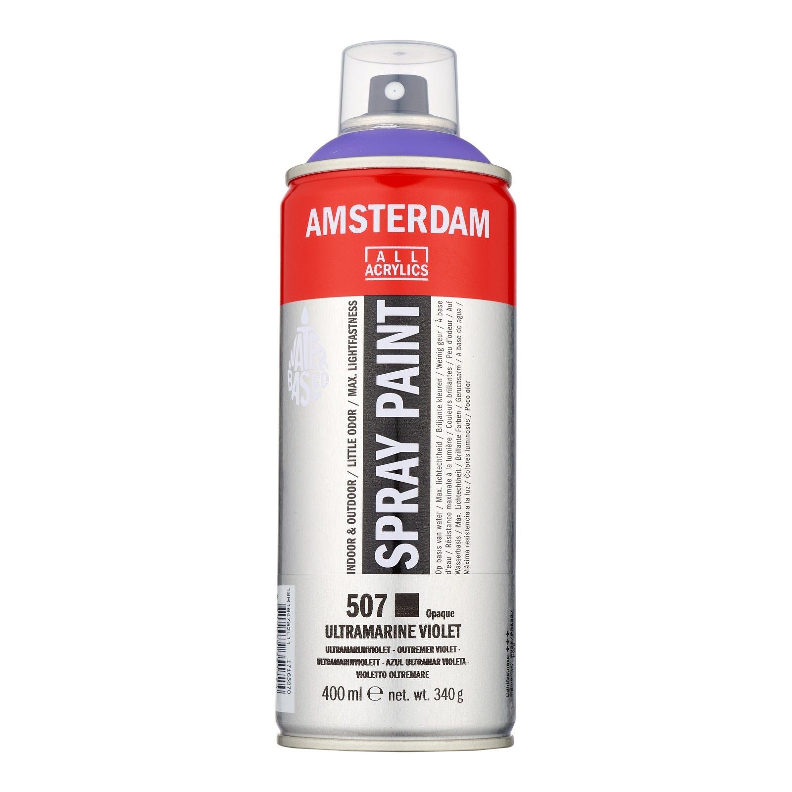Amsterdam tous acryliques amsterdam • peinture en aérosol violet outremer 507 400ml