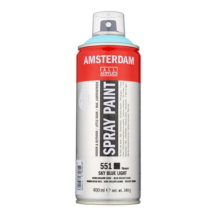 Amsterdam tous acryliques amsterdam • peinture en aérosol bleu ciel clair 551 400ml