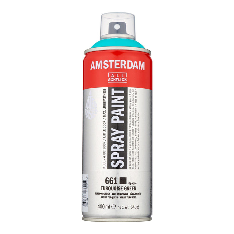 Amsterdam tous acryliques amsterdam • peinture en aérosol vert turquoise 661 400ml