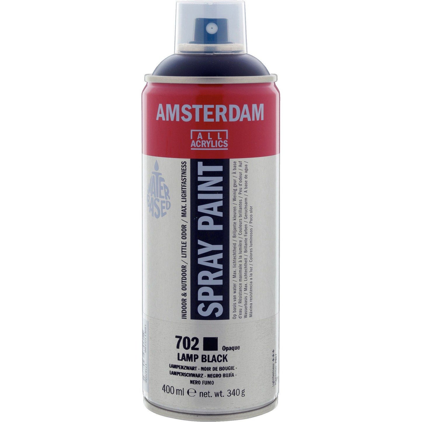 Amsterdam tous acryliques amsterdam • peinture en aérosol noir lampe 702 400ml