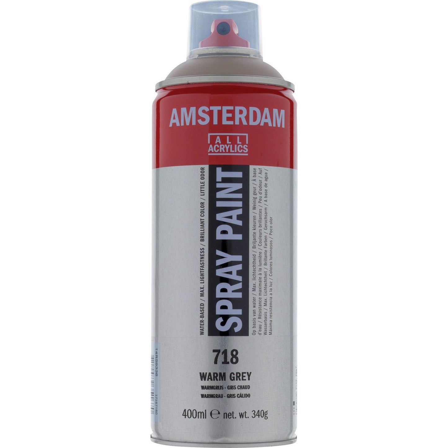 Amsterdam tous acryliques amsterdam • peinture en aérosol gris chaud 718 400ml
