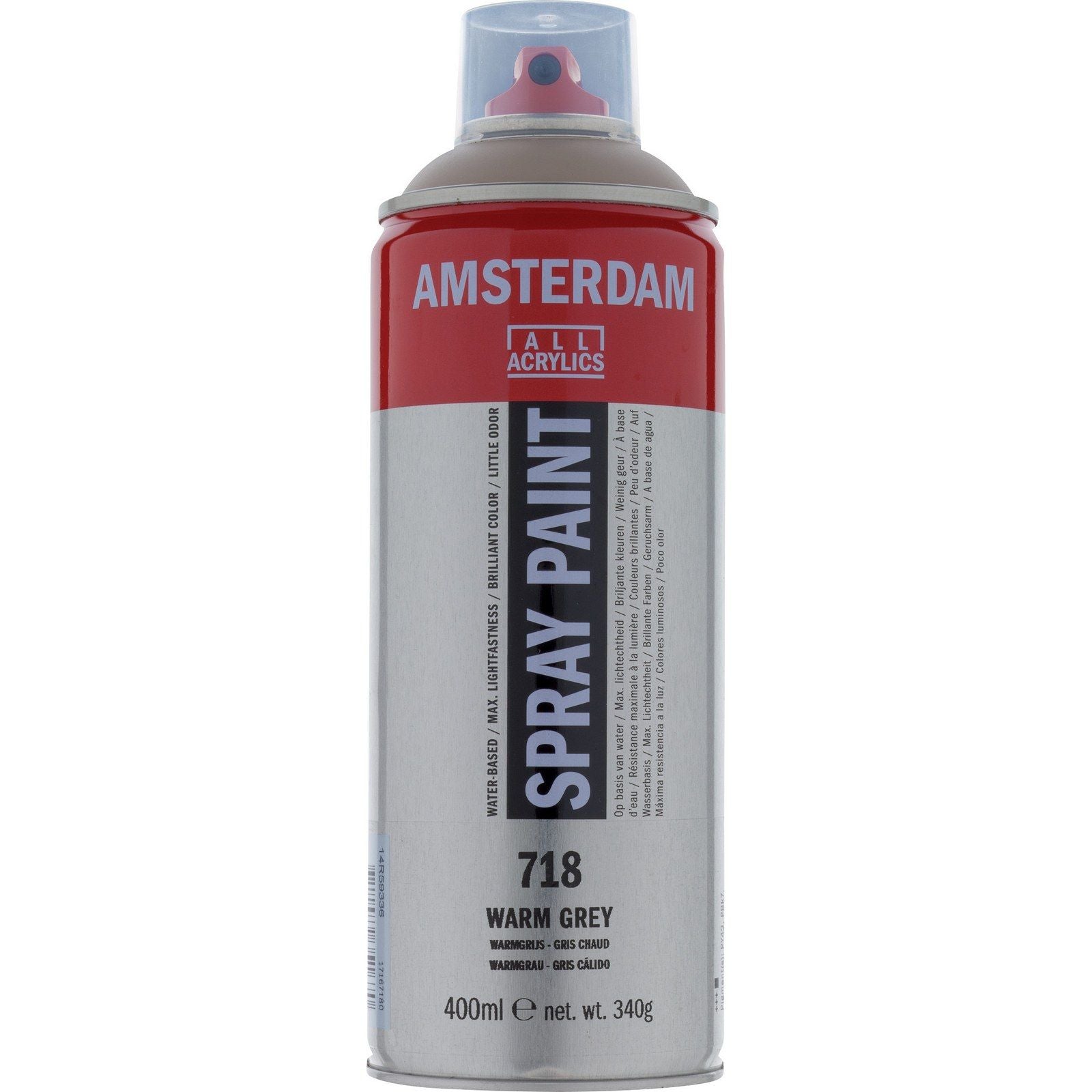 Amsterdam tous acryliques amsterdam • peinture en aérosol gris chaud 718 400ml