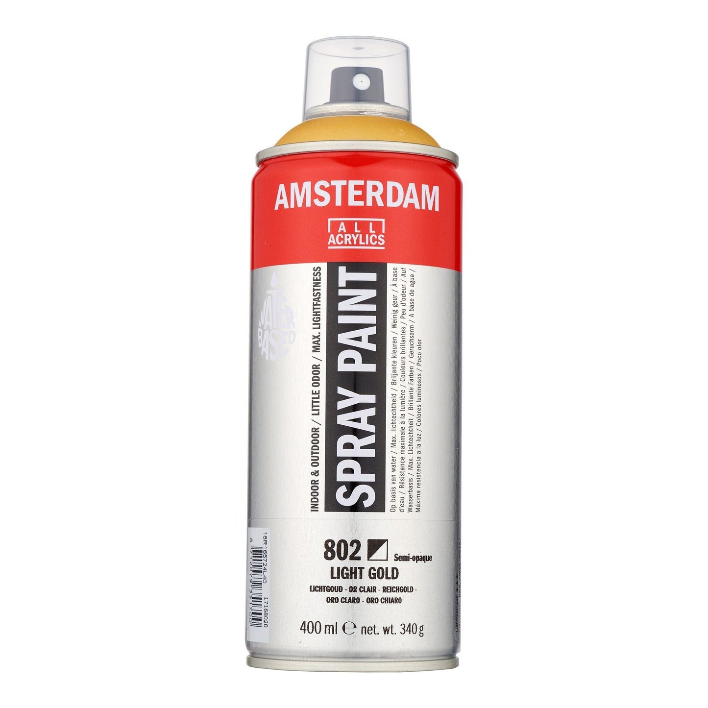 Amsterdam tous acryliques amsterdam • peinture en aérosol or clair 802 400ml