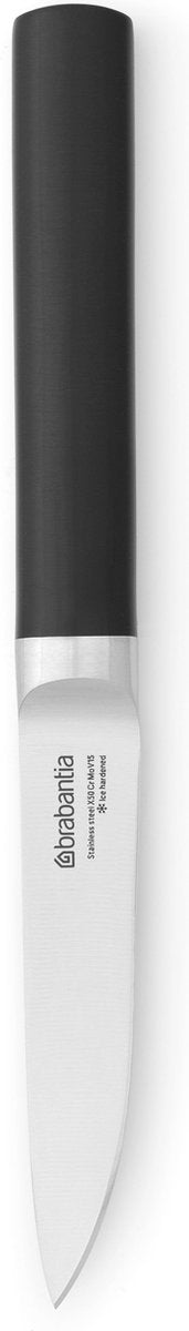Couteau à éplucher profil Brabantia - acier inoxydable noir