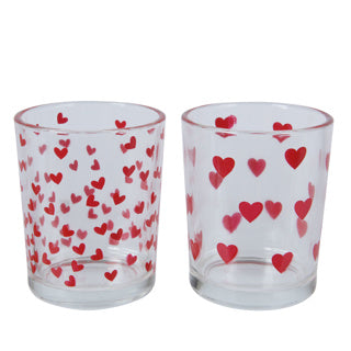 Porte-toilette Glas Hartjes 2 Assorti