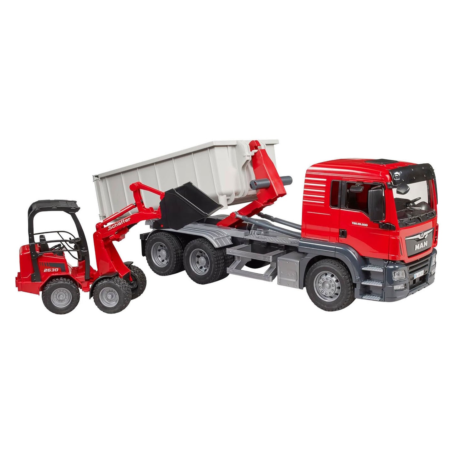 Bruder Man Tgs avec Rolntainer et Schäffer Compact Dother