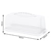 Rotho Fresh Cakeoos Rectangle 36x16.5x16,5 cm blanc transparent