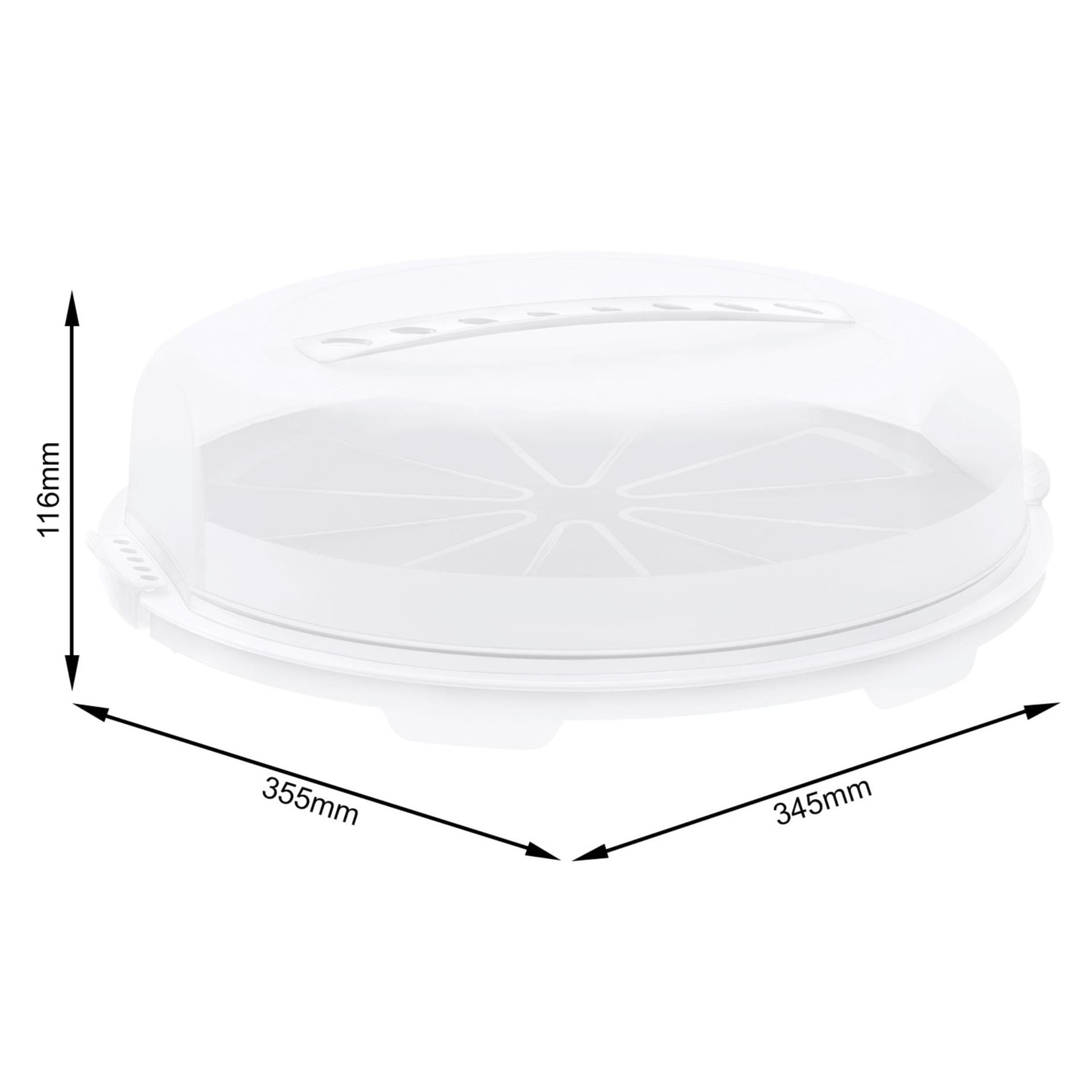 Rotho Fresh Cake Box 35,5 cm blanc transparent
