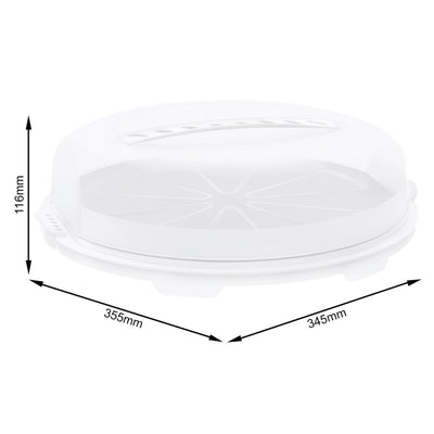 Rotho Fresh Cake Box 35,5 cm blanc transparent