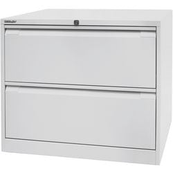 Classeur bisley df2645 gris clair 2 tiroirs