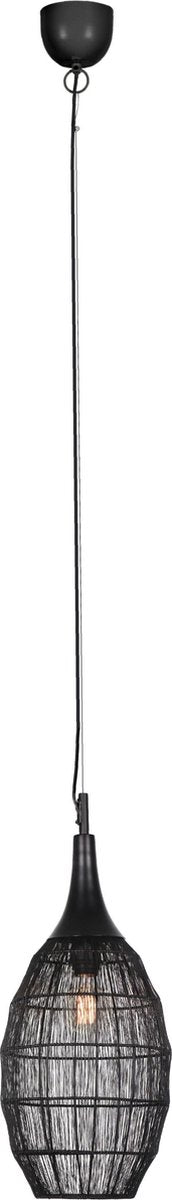 Trio soraya - lampe suspendue - noir mat - excl. 1x e27 4 w - montage au plafond - réglable en hauteur
