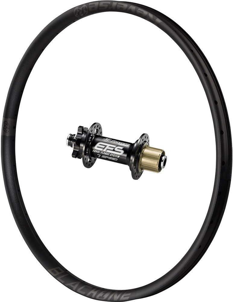 Composants inversés black one dh 29 roue arrière super boost