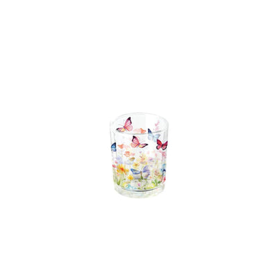 Photophore Ambiente papillons en champ blanc
