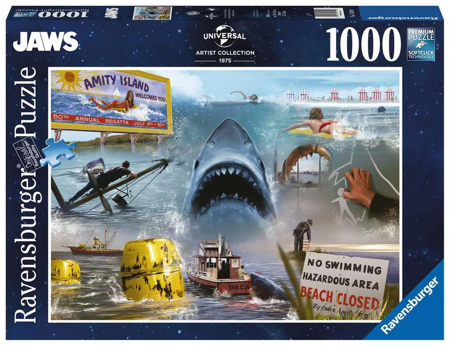 Ravensburger puzzle mâchoires 1000 pièces