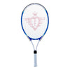 Racket de tennis avec couverture et 2 balles bleues