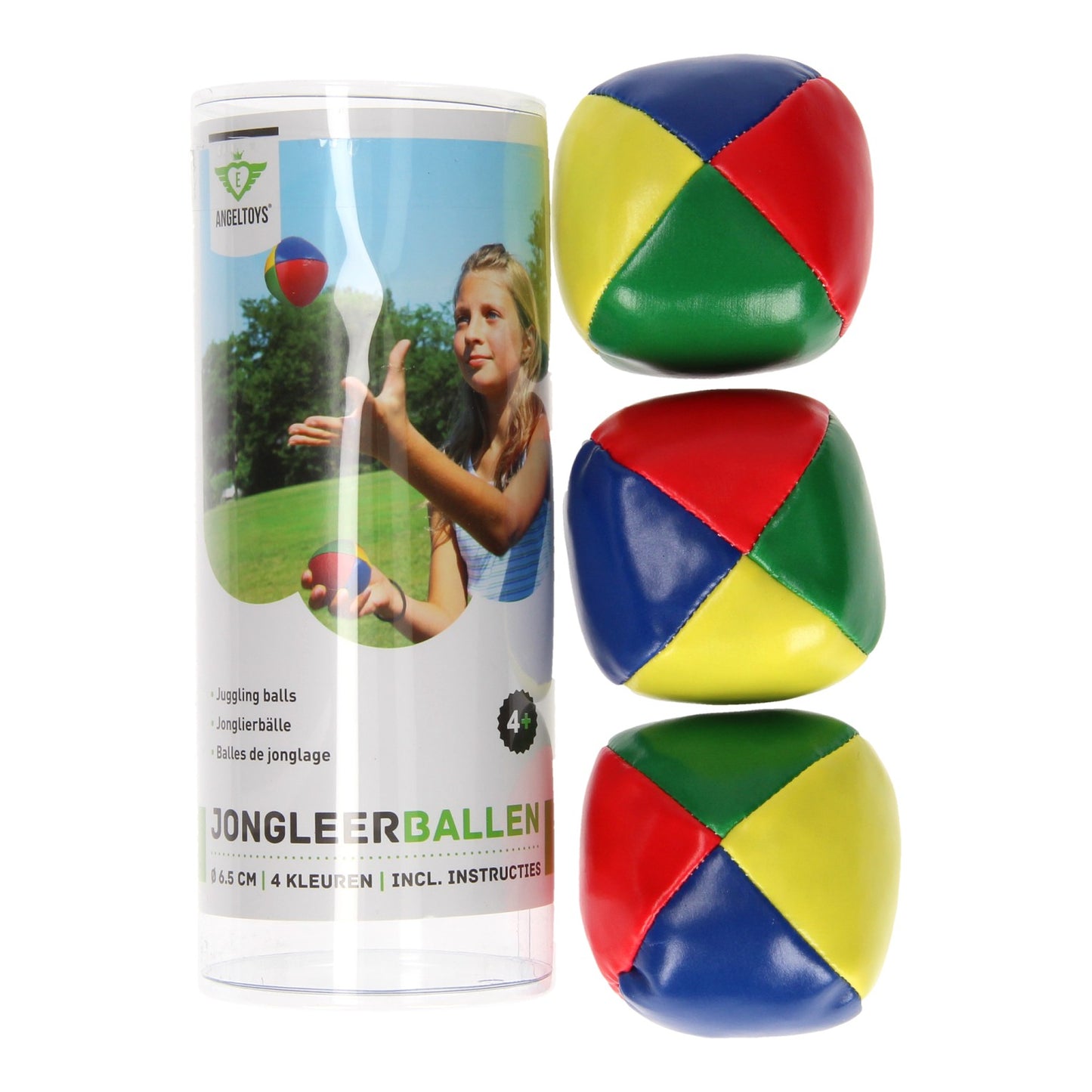 Jongler avec des balles grandes en tube