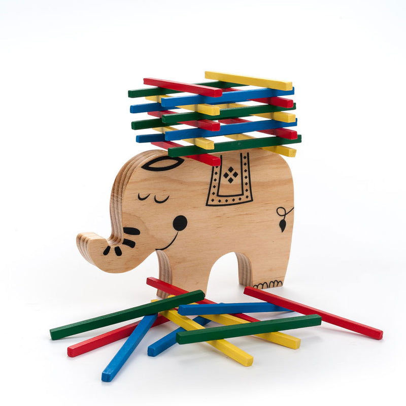 Jeu d’équilibre en bois éléphant