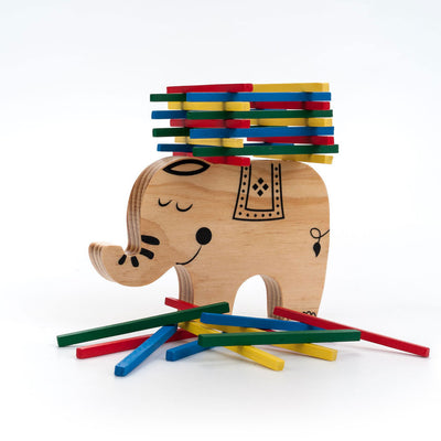 Jeu d’équilibre en bois éléphant