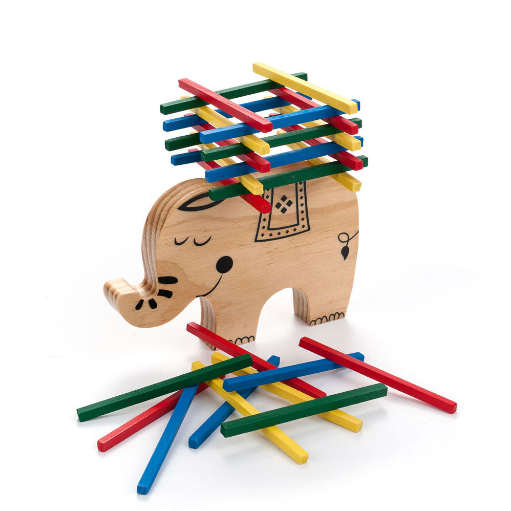 Jeu d’équilibre en bois éléphant