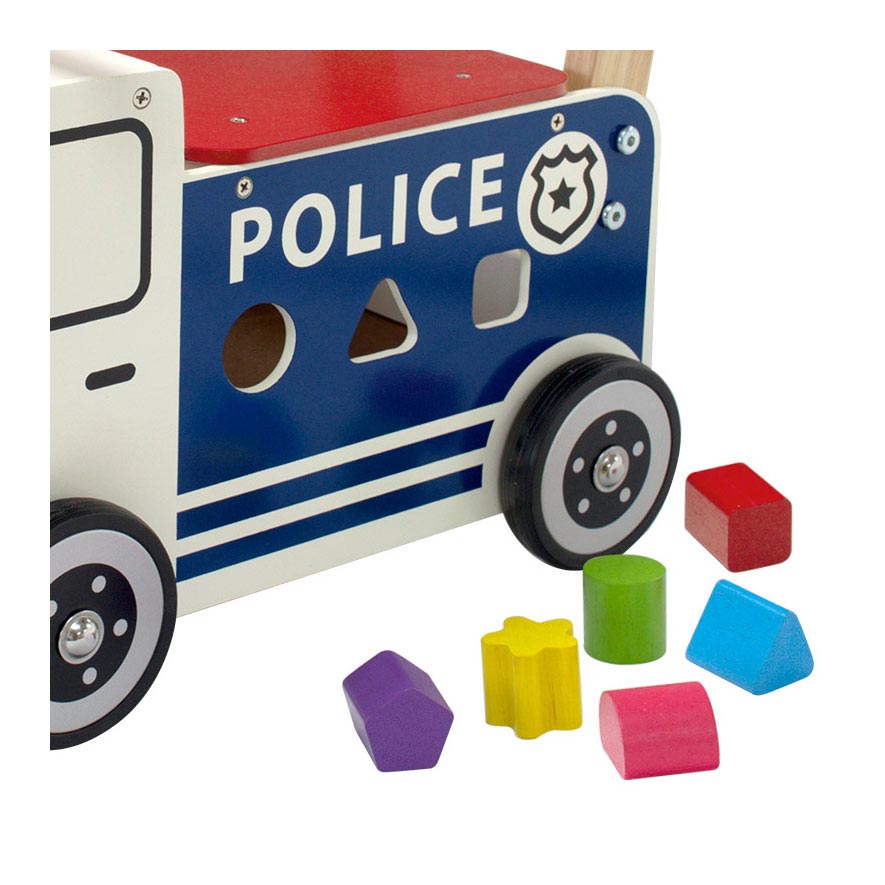 Je suis la police de la voiture de poussée des jouets
