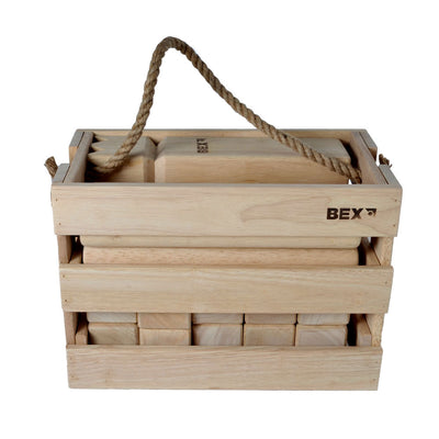Kubb dans la boîte en bois