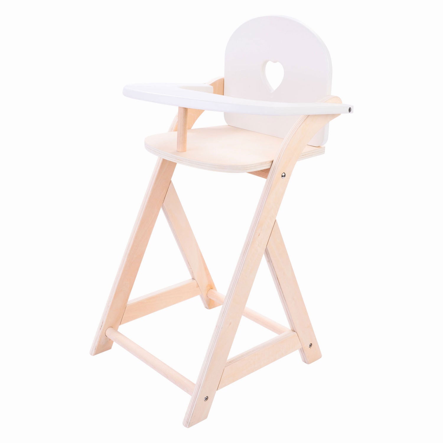 Chaise de poupée rose blanc