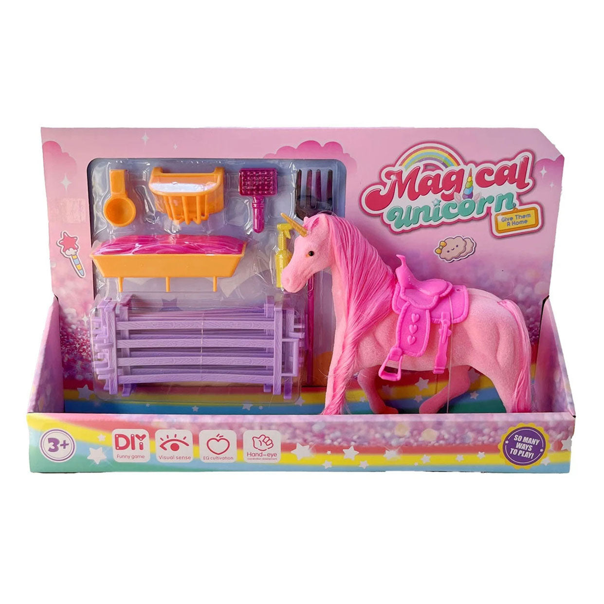 licorne avec accessoires