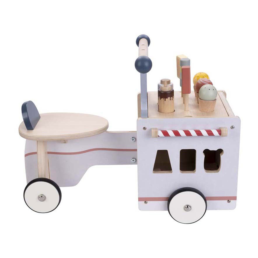 Chariot de crème glacée à vélo en bois Jack Jacky