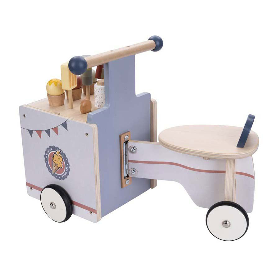 Chariot de crème glacée à vélo en bois Jack Jacky