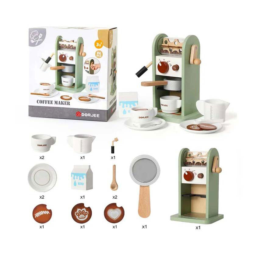 Cafetière de Dorjee Green à la menthe junior en bois