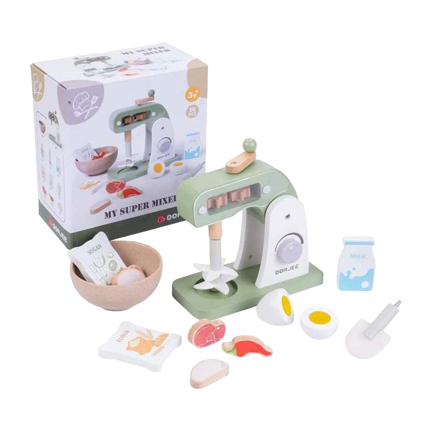 Ensemble super mixeur en bois, 14 pièces