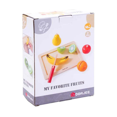 Set de coupe de fruits en bois