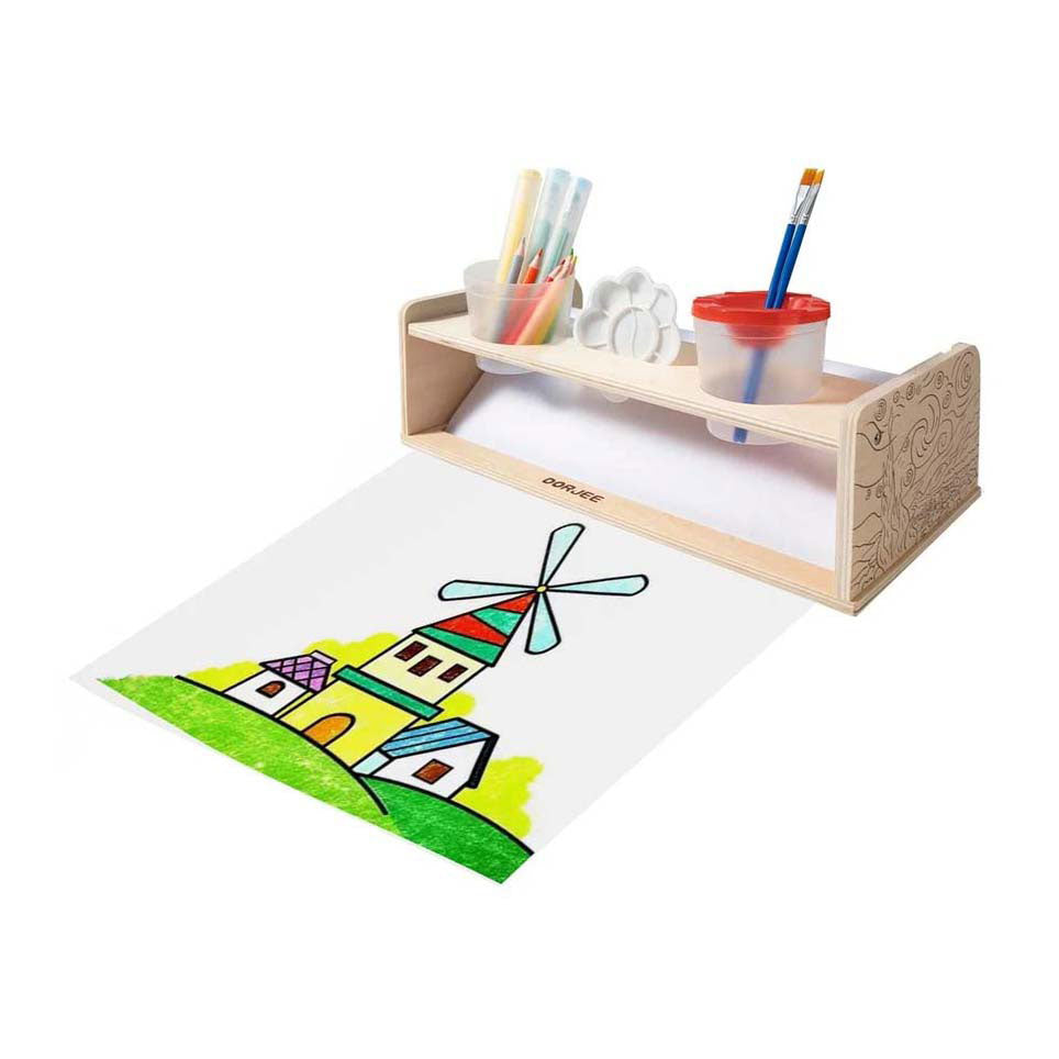 Porte-rouleau de papier en bois