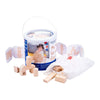 Planches de construction en bois naturel, 84 pcs.