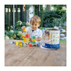 Blocs de construction en bois couleur, 84 pcs.