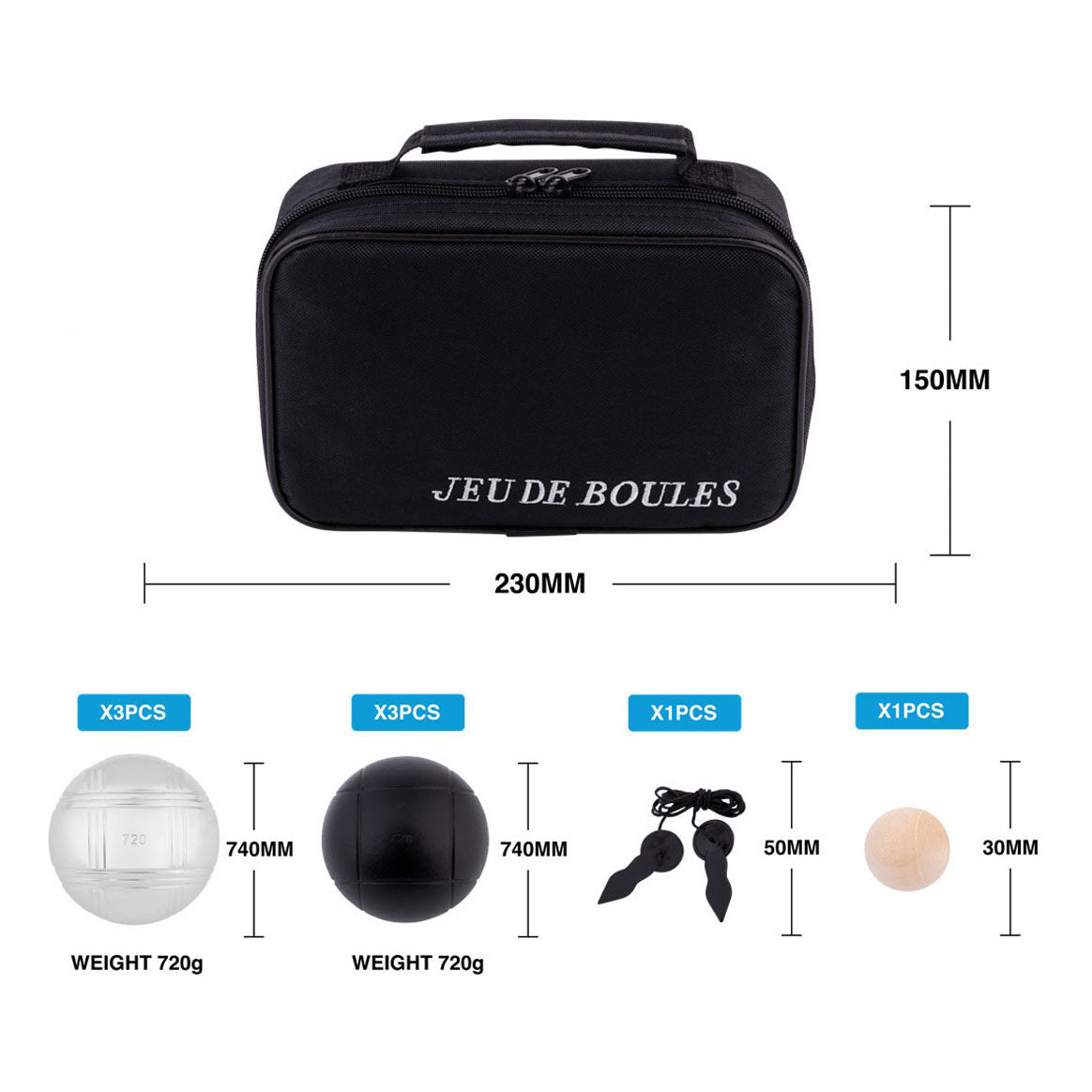 Jeu de boules en sachet