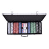 Set de poker en coffret argent - 500 jetons 11,5gr.