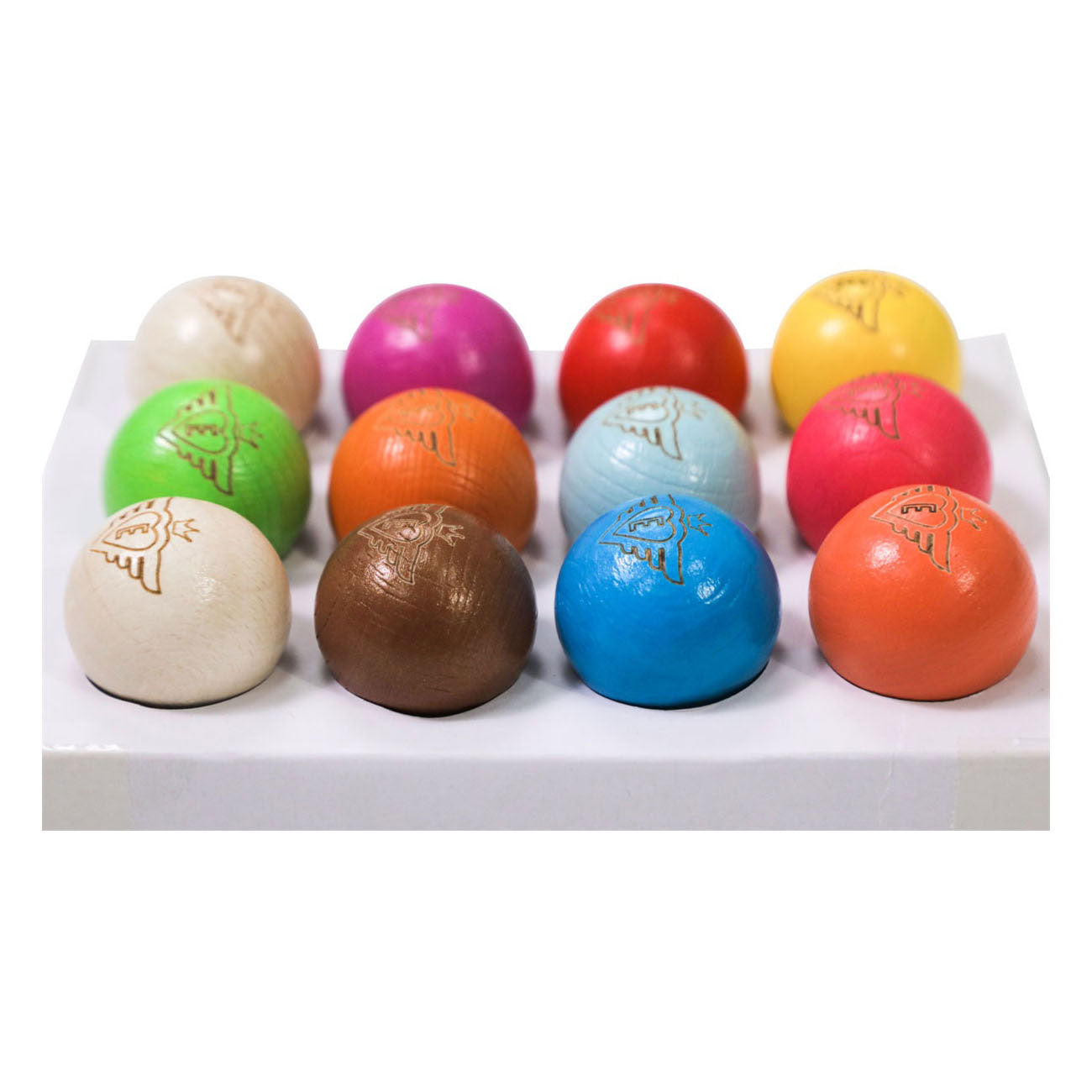Jeu de boules Engelhart mais 12 boules en bois - 30mm