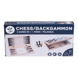 Cassette en bois des échecs Longfield et backgammon 30x16x4 cm - afbeelding 2