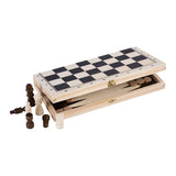 Cassette en bois des échecs Longfield et backgammon 30x16x4 cm - afbeelding 4
